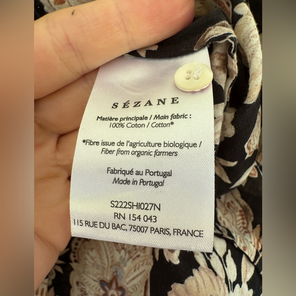 Sezane Pierro Shirt FR34 - Picture 5 of 6